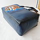 Bag leather painted to order for Natulechka))). Classic Bag. Innela- авторские кожаные сумки на заказ.. My Livemaster. Фото №4