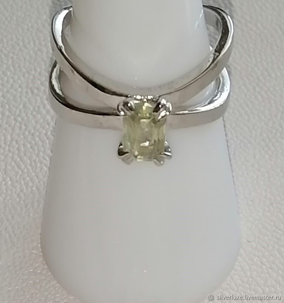 1 carat moissanite ring 'Emerald', Rings, Novosibirsk,  Фото №1