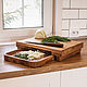 Cutting board with pull-out tray in natural color. Cutting Boards. Foxwoodrus. My Livemaster. Фото №4