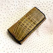 Сумки и аксессуары handmade. Livemaster - original item Women`s wallet made of natural embossed crocodile skin.. Handmade.