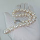 Beads 'Natural pearls-white d. .10,5-14,0' pearls 10,5-14,0 mm. VIDEO, Beads2, St. Petersburg,  Фото №1