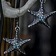 Earrings Silver with Natural stones Silver Starfish earrings. Earrings. Natali Batalova. Online shopping on My Livemaster.  Фото №2