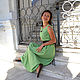 Платье в пол мятное "Мадлен". Платья. LADY SHRI (ОЛЬГА). Интернет-магазин Ярмарка Мастеров.  Фото №2