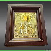 Картины и панно handmade. Livemaster - original item Icon of St. Nicholas the Wonderworker z424. Handmade.