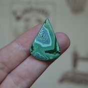 Материалы для творчества handmade. Livemaster - original item Malachite cabochon No. 30x22x5. Handmade.
