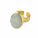 Agate Ring, Oval gold ring, agate ring. Rings. Irina Moro. Online shopping on My Livemaster.  Фото №2