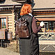 Order  Bag-backpack women's leather brown Claris Mod SR31-622. Natalia Kalinovskaya. Livemaster. . Backpacks Фото №3
