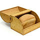 Small bread box 'Cones'. Wooden cat. The bins. SiberianBirchBark (lukoshko70). My Livemaster. Фото №5