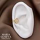 Заказать Кафф клевер позолоченный с фианитами. MARIA GUSEVA Fashion Jewelry. Ярмарка Мастеров. . Каффы Фото №3