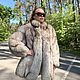 Заказать Пушистая шуба из натурального меха лисы с воротником. Stylish mink. Ярмарка Мастеров. . Шубы Фото №3