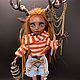 Monster high doll repaint, custom OOAK, beautiful deer. Custom. miriam-dollhouse (miriam-dollhouse). My Livemaster. Фото №4