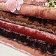 Плюш ручного окраса шоколадно-ягодный, Материалы для кукол и игрушек, Самара,  Фото №1