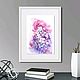 Watercolor painting lilac, pink lilac, spring, Pictures, Kemerovo,  Фото №1
