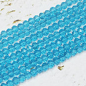 Материалы для творчества handmade. Livemaster - original item Beads 80 pcs faceted 3h2 mm Blue. Handmade.