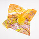 Light yellow silk handkerchief 'Fairy Tale'. Shawls1. ArtBeklov. My Livemaster. Фото №6