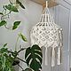 Абажур макраме. Потолочные и подвесные светильники. kilelle_decor. Ярмарка Мастеров.  Фото №4
