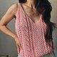 Заказать Ажурный топ. MY FLOWER KNITTING. Ярмарка Мастеров. . Майки Фото №3