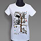 Order Cat tree t shirt. decades. Livemaster. . T-shirts Фото №3
