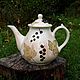 Чайник "Чёрная смородина". Чайники. Irina Volvach Art Ceramics. Интернет-магазин Ярмарка Мастеров.  Фото №2