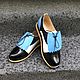 Shoes dark blue/white/blue / black lacquer removable element wedge. Shoes. Hitarov (Hitarov). Online shopping on My Livemaster.  Фото №2