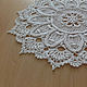 Napkin three-dimensional relief openwork crochet, Doilies, Yurga,  Фото №1
