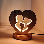Сувениры и подарки handmade. Livemaster - original item Gift wooden hight lamp  "Love". Handmade.