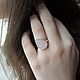 Silver ring with rose quartz. Rings. Zoloto Master. My Livemaster. Фото №5