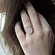 Серебряное кольцо с розовым кварцем. Кольца. Ювелирная студия   Золото Мастер. Ярмарка Мастеров.  Фото №5
