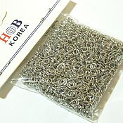 Материалы для творчества handmade. Livemaster - original item Rings of 4 mm rhodium (Yu.Korea). 10 pcs. Handmade.