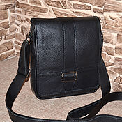 Сумки и аксессуары handmade. Livemaster - original item Men`s bag made of genuine leather-Compact 1. Handmade.