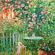 Oil painting on canvas. Blooming garden. Painting with flowers, Pictures, Moscow,  Фото №1