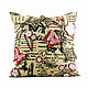 Decorative pillowcase 'Butterflies and birds'. 40h40, Pillow, Moscow,  Фото №1