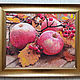 Author's hand-made cross-stitch painting Autumn apples. Pictures. valiamoro (valiamoro). Online shopping on My Livemaster.  Фото №2