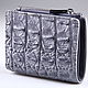 Кошелек из натуральной кожи крокодила IMA0027UE3. Кошельки. CrocShop товары из экзотической кожи. Ярмарка Мастеров.  Фото №5