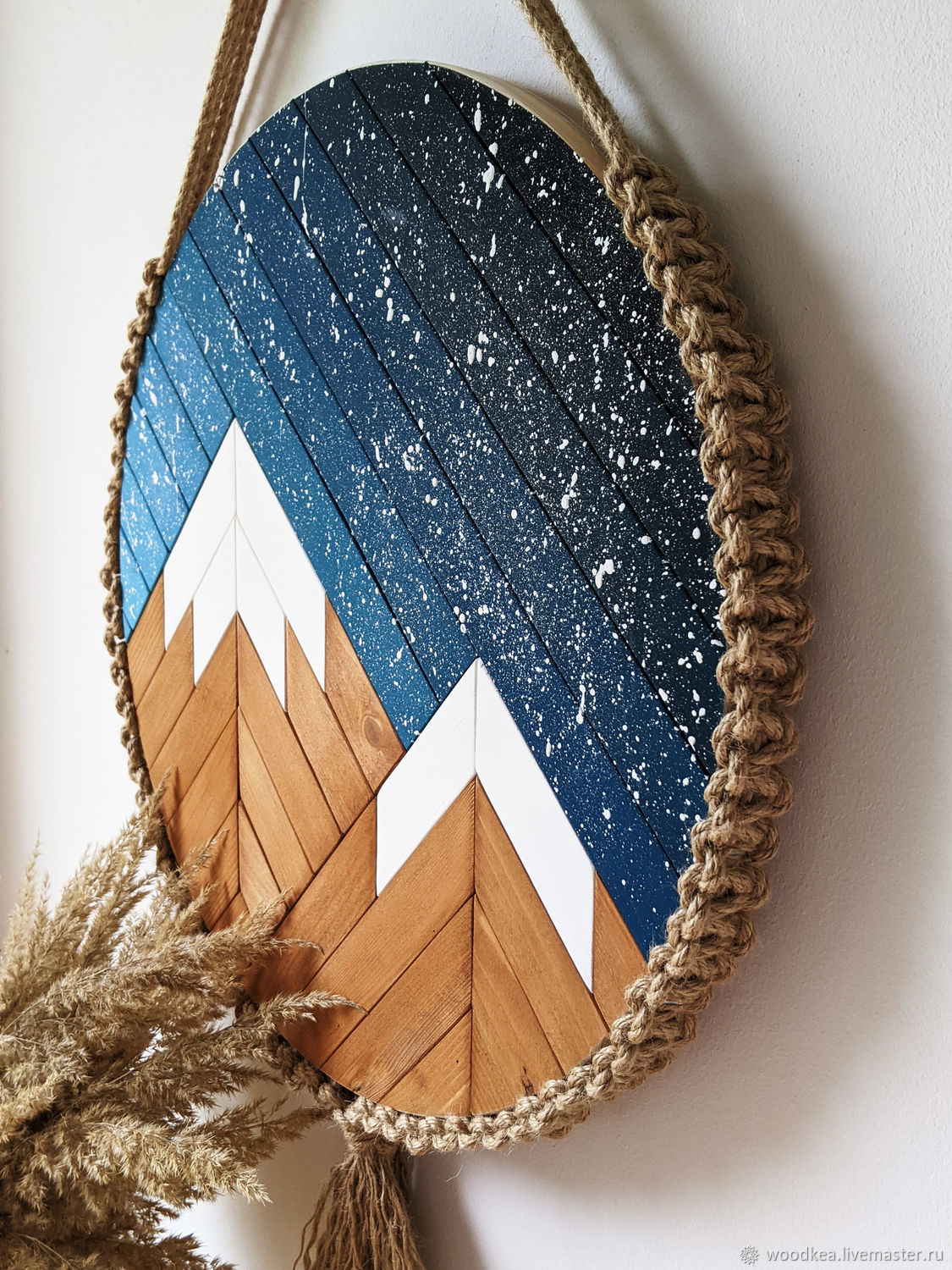 Панно: Круглое панно Горы купить в интернет-магазине Ярмарка Мастеров ...