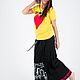 Черная юбка с принтом New York / Хлопковая юбка SK0534TR. Юбки. EUG FASHION. Ярмарка Мастеров.  Фото №4
