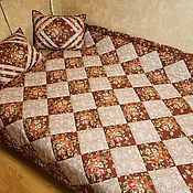 Лоскутная подушка-думочка "Мозаика"