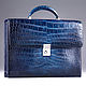 Crocodile leather briefcase, hand-assembled IMA0995C, Brief case, Moscow,  Фото №1