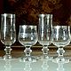 Винтаж: Хрустальные бокалы   DIE GLAS SCHATULLE. Стаканы винтажные. Белый филин. Интернет-магазин Ярмарка Мастеров.  Фото №2