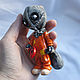 Статуэтка Trick ' R Treat из полимерной глины. Прикольные подарки. MasterskayaKaty. Ярмарка Мастеров.  Фото №5
