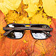 "Avia LUX Black" от Timbersun, деревянные очки ручной работы. Очки. Уникальные аксессуары Timbersun. Интернет-магазин Ярмарка Мастеров.  Фото №2