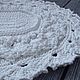  Oval Bedside Embossed Crochet Rug Winter Patterns-2. Carpets. knitted handmade rugs (kovrik-makrame). My Livemaster. Фото №6