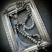 Украшения handmade. Livemaster - original item Necklace made of Boho stones with a brush 