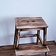 Scandi bookcase chair, loft, wood, stool - ladder, stepladder. Chairs. WoodHistory WorkShop. My Livemaster. Фото №4