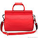 Order Leather travel bag 'Harry' (red). Russian leather Guild. Livemaster. . Valise Фото №3
