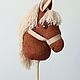 Horse on a stick, horse jump rope. Stuffed Toys. vigmag. Online shopping on My Livemaster.  Фото №2