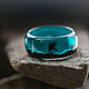 Order Ring made of wood and epoxy resin 'Stingray'. greenwood44. Livemaster. . Rings Фото №3