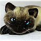 Cat Siamese Salome, felted wool, Felted Toy, Kaliningrad,  Фото №1