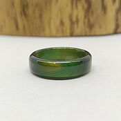 Украшения handmade. Livemaster - original item 17.75 r-r Ring Green agate (kza17752). Handmade.