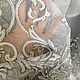 Тюль под лён Вензеля вышивка двухцветная. Ткани. Шторы&Ткани (jeronima-textil). Ярмарка Мастеров.  Фото №4